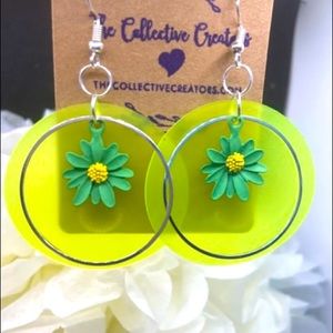 I made this pair of earrings for summer, to represent the flower.